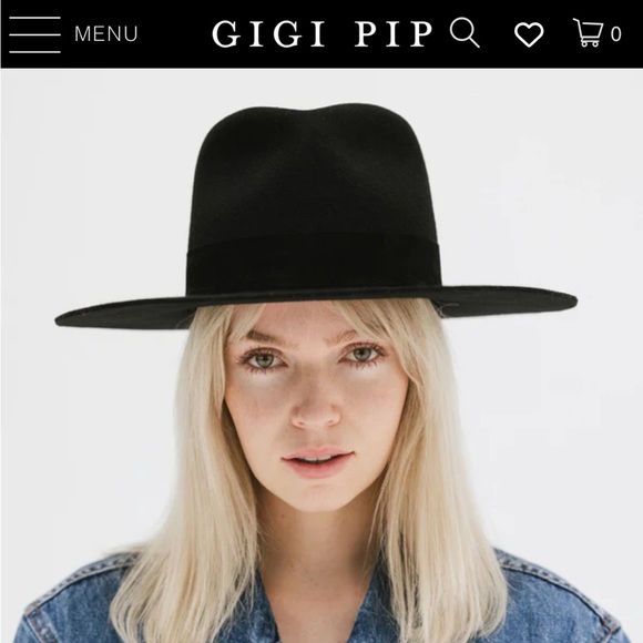 Gigi Pip Miller Fedora in Black - Picture 5 of 12